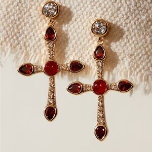 Joy Dravecky Camille
Cross Earrings